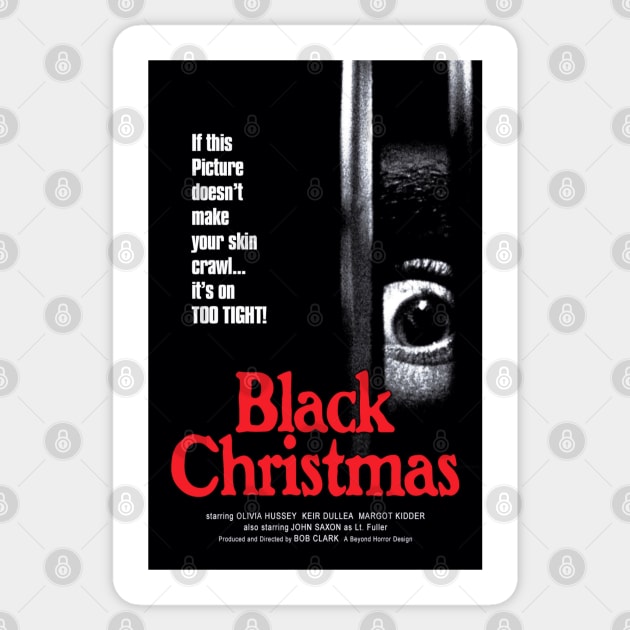 Black Christmas Blackest Movie Poster Sticker by Noir-N-More